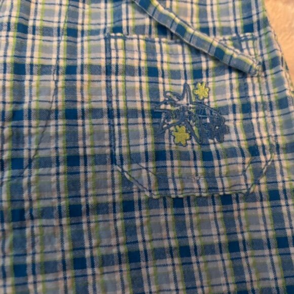 ☀️3/ $25 Girl’s Ragscals Blue Plaid Cotton Shorts Girls Size 5 - Picture 7 of 12